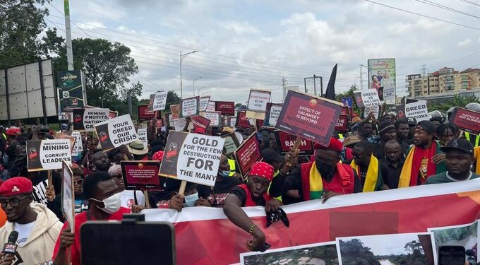 Democracy Hub protesters