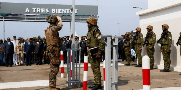 France hands over military base in Ivory Coast, retains 80 troops