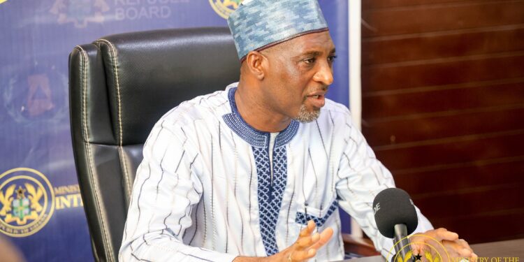 Minister of the Interior, Mohammed Muntaka Mubarak