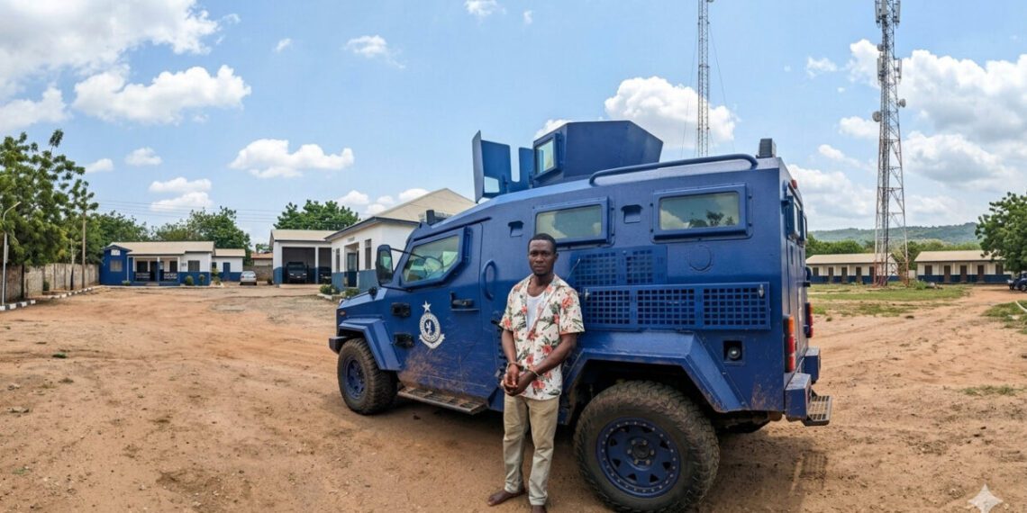 Police Arrest Suspect for Driving Off Armoured Vehicle in Kumasi
