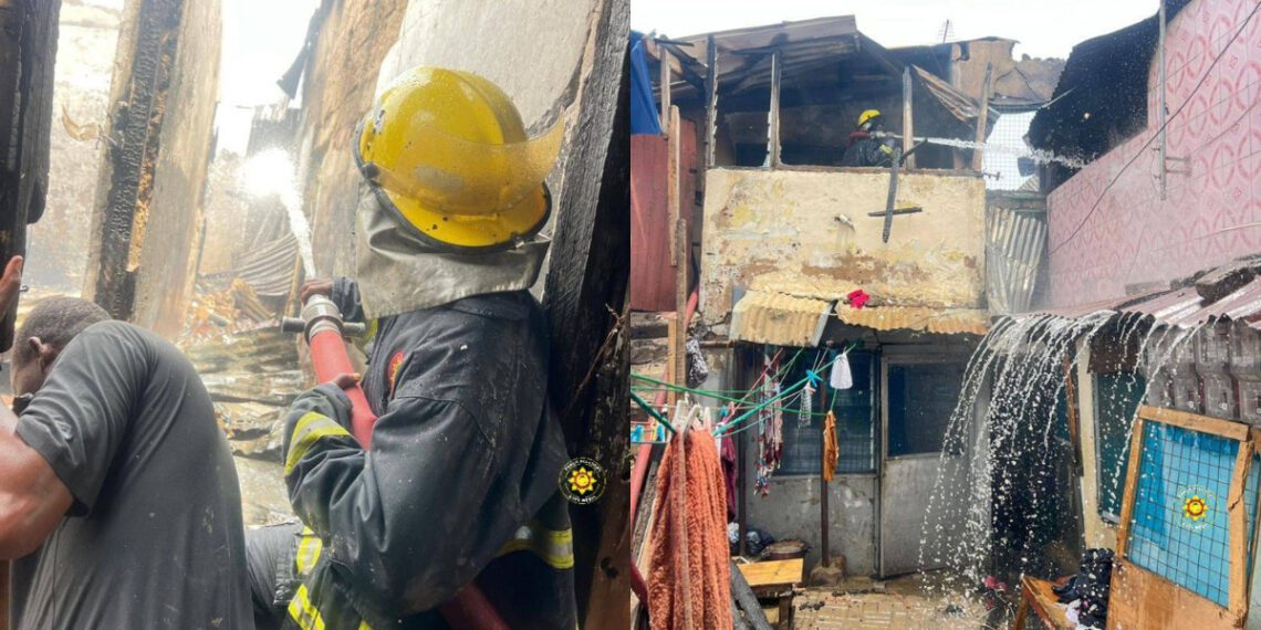 Fire service saves 18 rooms in Dansoman blaze