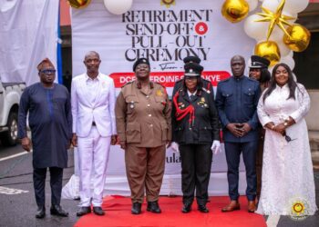 GNFS honours outgoing Director of Logistics after 36 years of service