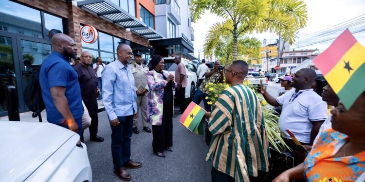 Jane Naana Opoku-Agyemang arrives in Guyana for the 60th Independence Anniversary