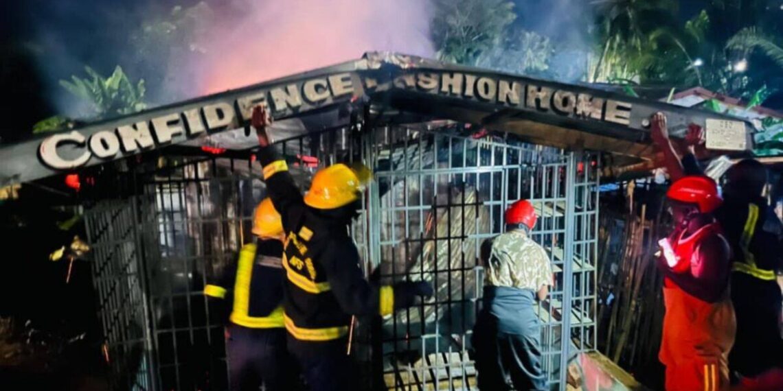 GNFS contains a commercial fire at Anfoega Gblenkor