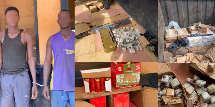 Two arrested for unlawful possession of firearms and ammunition