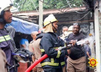 Suame Magazine fire claims one life, destroys properties