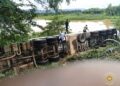 GNFS responds to overturned fuel tanker at Anyinam Railway Station