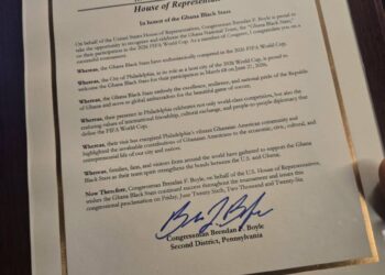 Ghana Black Stars receive U.S. Congressional proclamation for FIFA World Cup performance