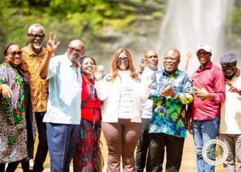 Volta Regional Minister explores tourism potential at Wli Waterfalls