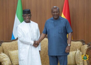 President Mahama hosts Sierra Leone’s President Bio amid flood crisis