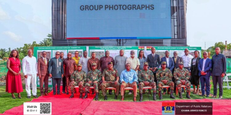 Deputy Defence Minister breaks ground for Ghana Armed Forces redevelopment projects