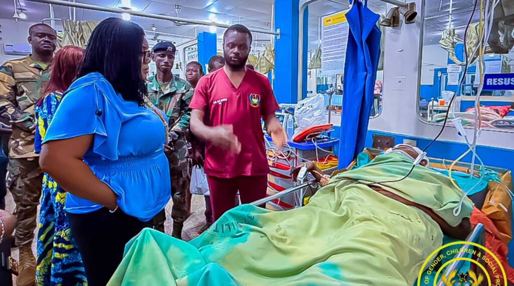 Gender Minister visits injured schoolchildren after Dzorwulu crash