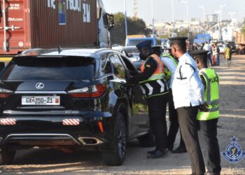 Ghana Police crack down on unauthorised sirens and strobe lights