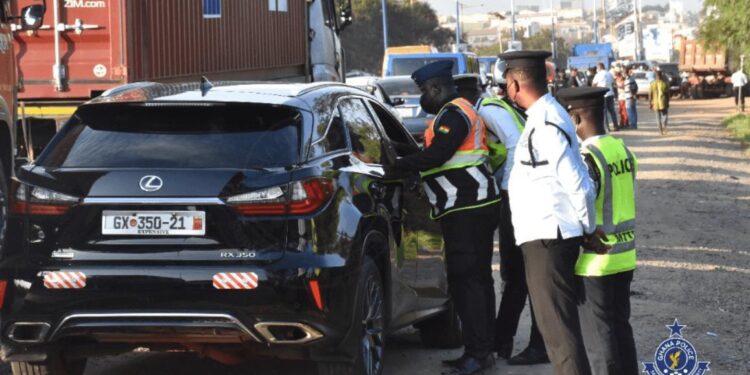 Ghana Police crack down on unauthorised sirens and strobe lights