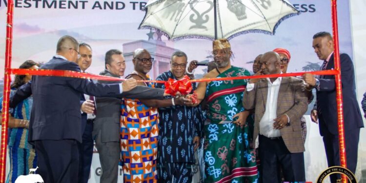 Ga Mantse graces the opening of the 7th Ghana Investment and Trade Week