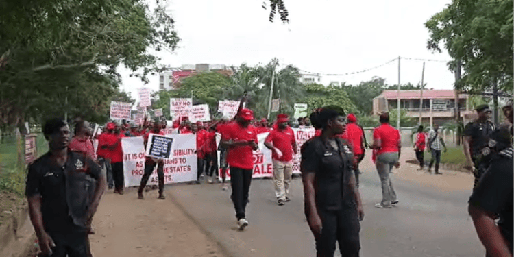 ICU-Ghana Protests Alleged Sale of VALCO
