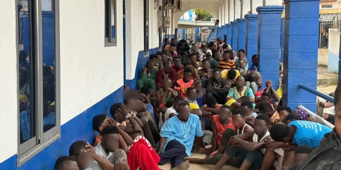 Police arrest 258 suspects over violence at Nsawam-Adoagyiri