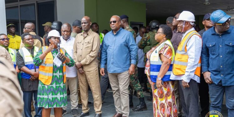 President Mahama inspects new UHAS laboratory complex
