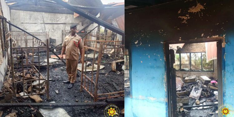 GNFS extinguishes fire at Mim Senior High School girls’ dormitory