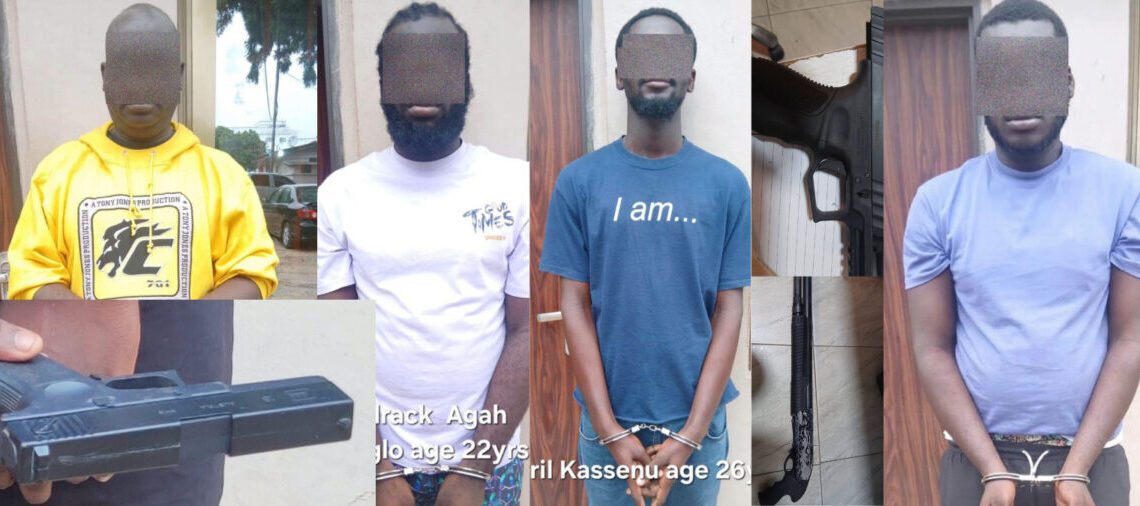 Police arrest five suspects, retrieve firearms and ammunition in Accra