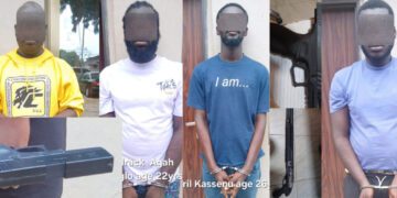 Police arrest five suspects, retrieve firearms and ammunition in Accra