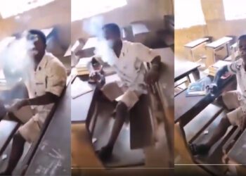 Viral video of student smoking in classroom sparks outrage and calls for urgent investigation
