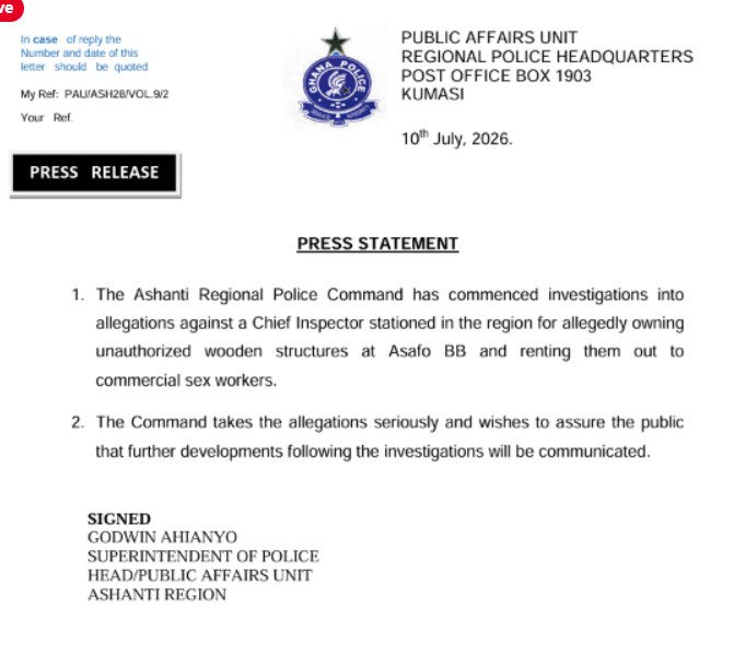 Police Press Statement