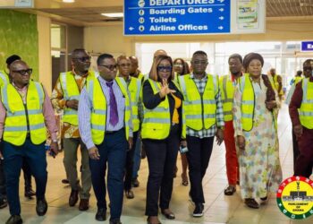 Roads and Highways Committee inspects infrastructure projects at Ghana Airports Company