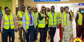 Roads and Highways Committee inspects infrastructure projects at Ghana Airports Company
