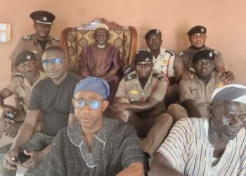 Paramount Chief of Bamvem donates land for new fire station at Jongshegu
