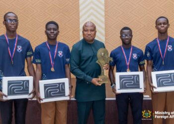 NSMQ champions pay courtesy call on Foreign Affairs Minister