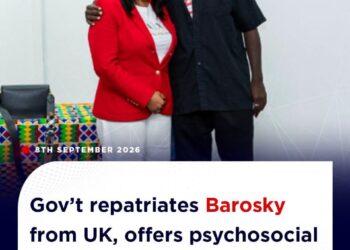 Gov’t repatriates Barosky from UK, offers psychosocial and financial support