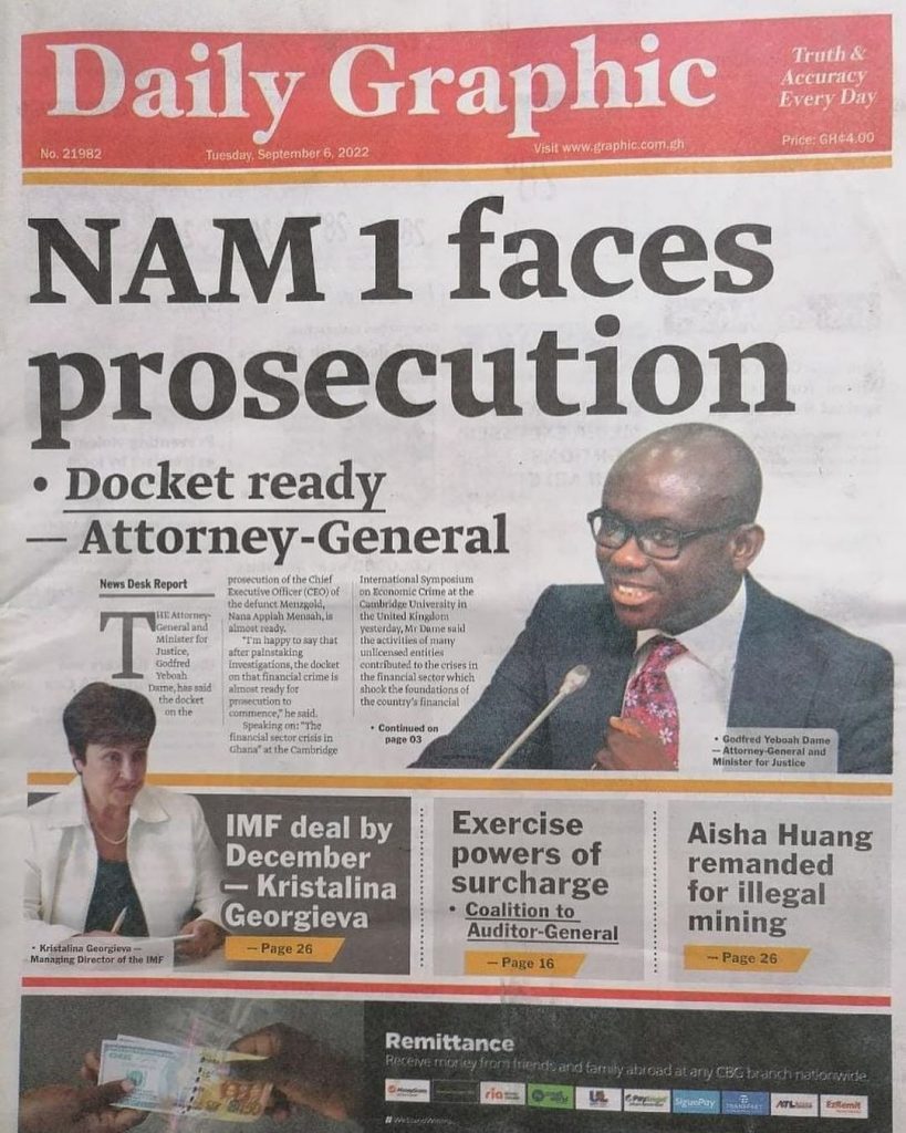 Daily Graphic Newspaper - September 6