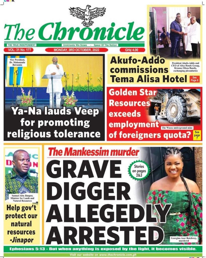 The Chronicle Newspaper - October 3