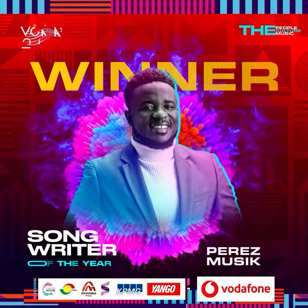 Song Writer of the Year - VGMA 2023 Winners