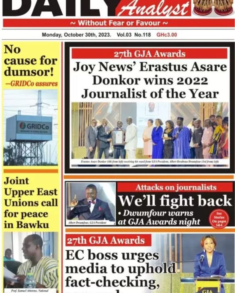 Daily Analyst Newspaper - October 30