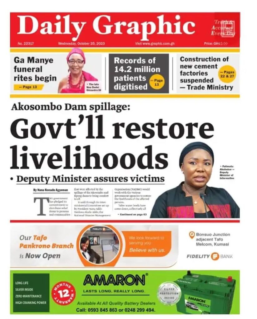 Daily Graphic Newspaper - October 25