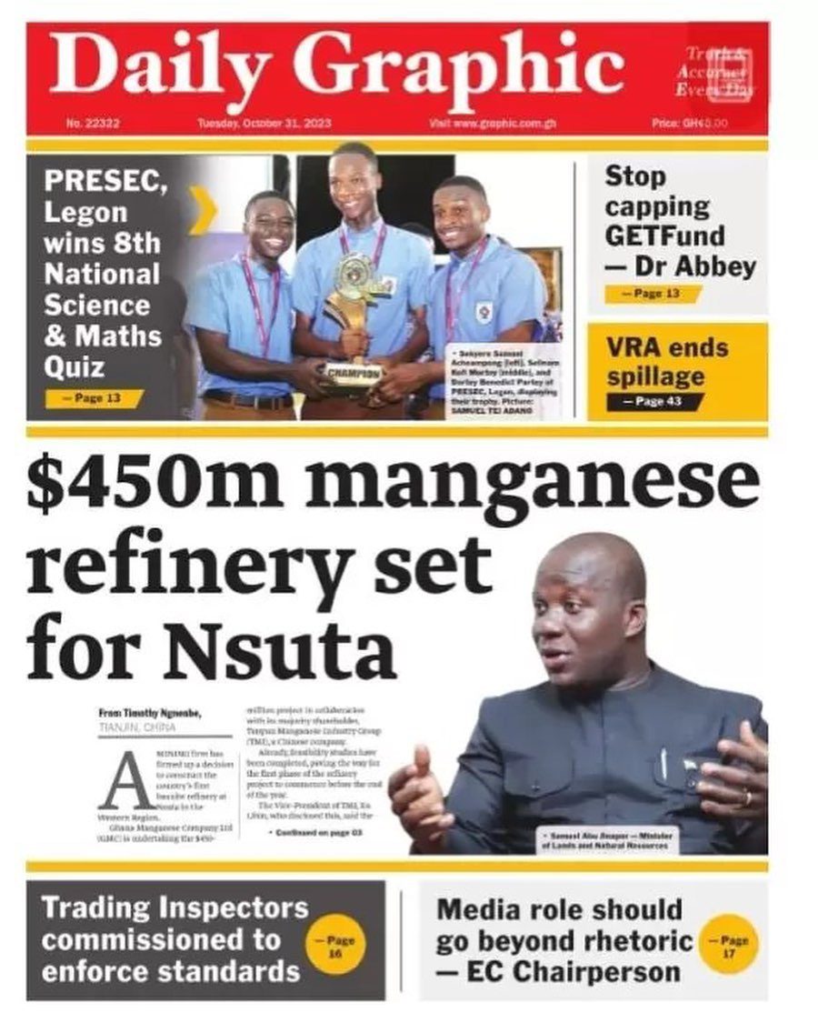 Daily Graphic Newspaper - October 31