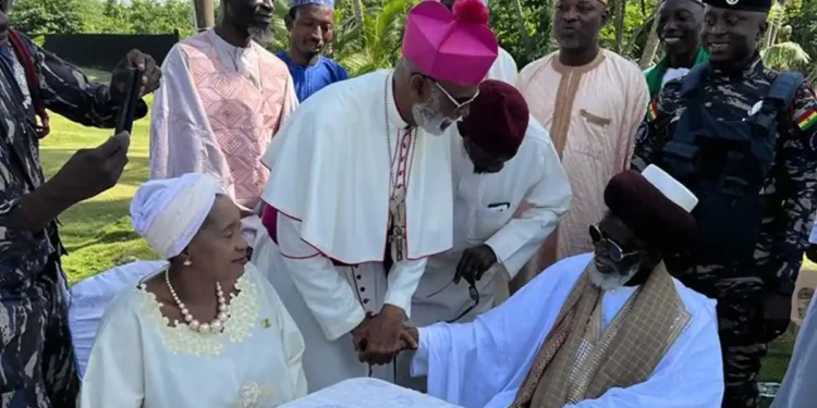 National Chief Imam, Archbishop Palmer-Buckle pay historic visit to Axim