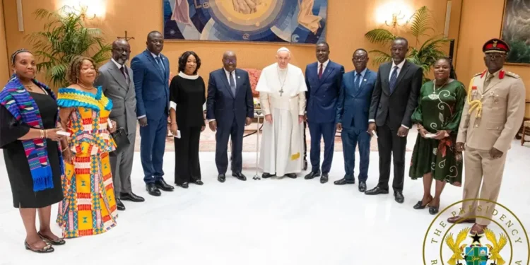 President Akufo-Addo strengthens diplomatic ties with Vatican during official visit to Pope Francis