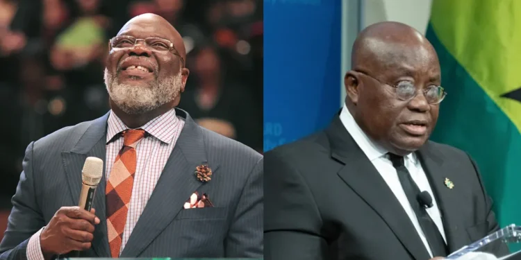 T.D. Jakes praises Akufo-Addo for making Ghana one of Africa's 'wealthiest' countries