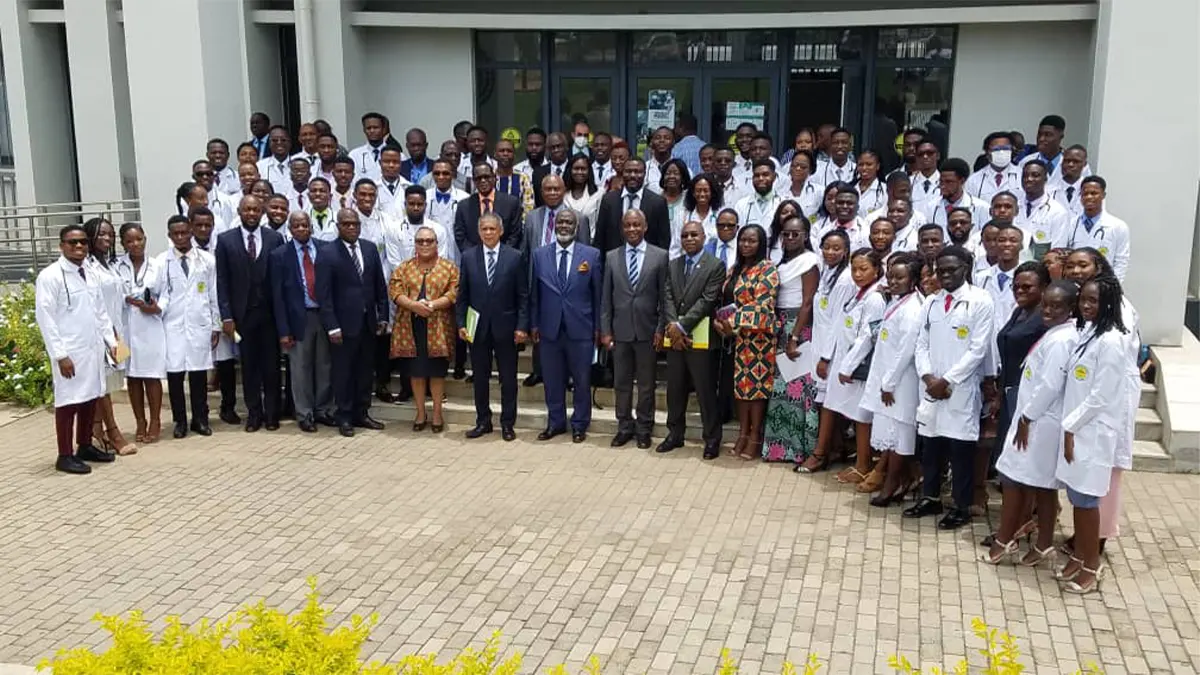 UHAS robes 103 students into clinical trials