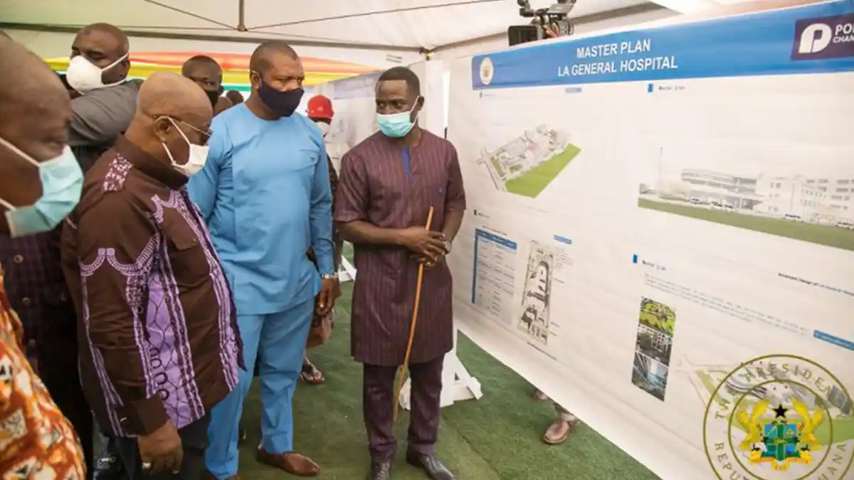 President Akufo-Addo cuts sod for €68 million La General Hospital redevelopment project