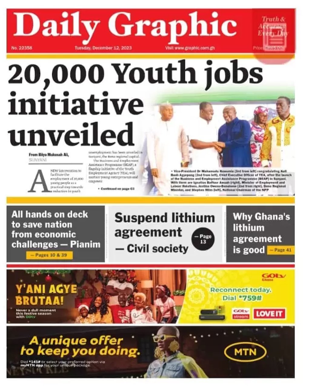 Daily Graphic Newspaper - December 12