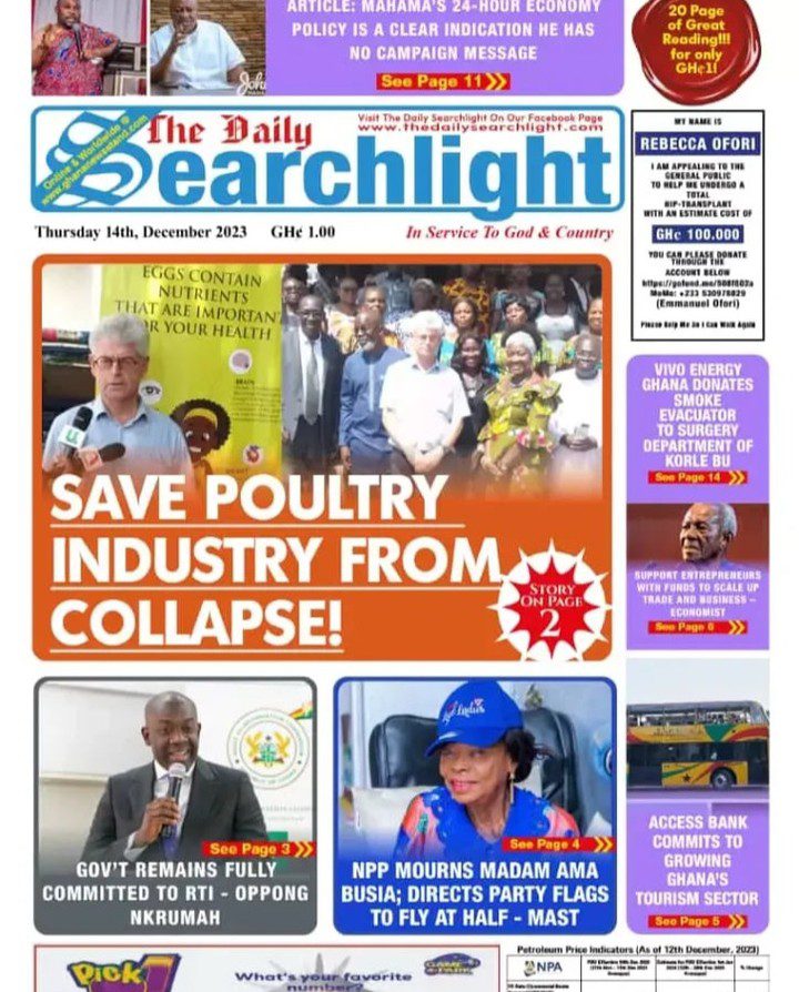 Daily Searchlight Newspaper - December 14