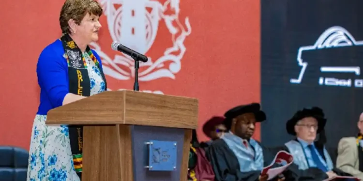 Former First Prime Minister of Northern Ireland urges Accra Business School graduates to tackle societal challenges