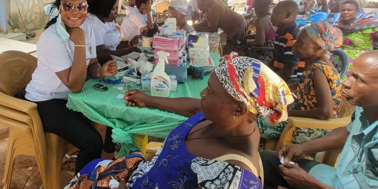 Health Screening benefits over 300 community members in Anfoeta Tsebi