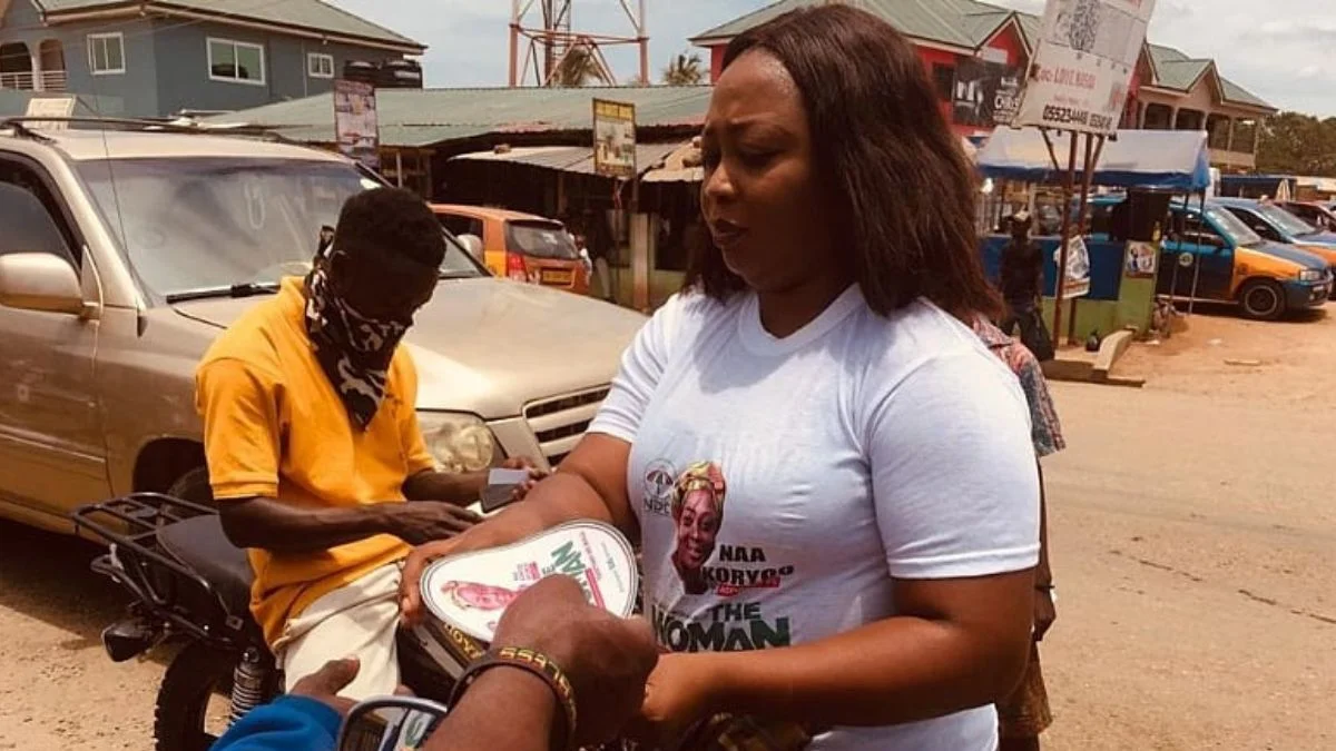 NDC's Naa Koryoo Okunor supports victims of voter registration violence with motorcycle donations: Ghana News