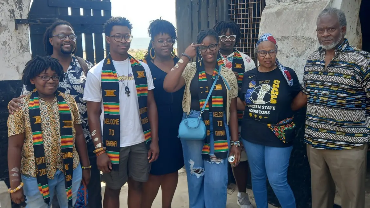 African-American family of 8 trace roots in Ghana: Undertake naming ceremony