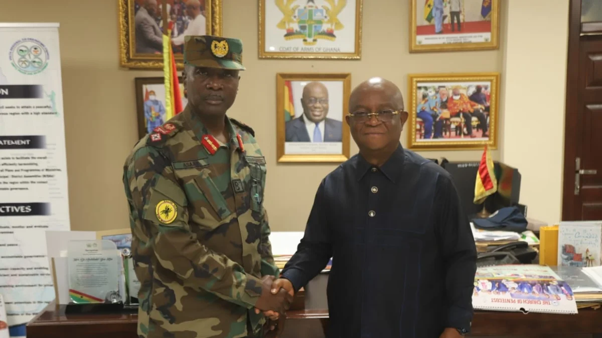 New GOC of Southern command pays courtesy call on Volta Regional Minister: Ghana News